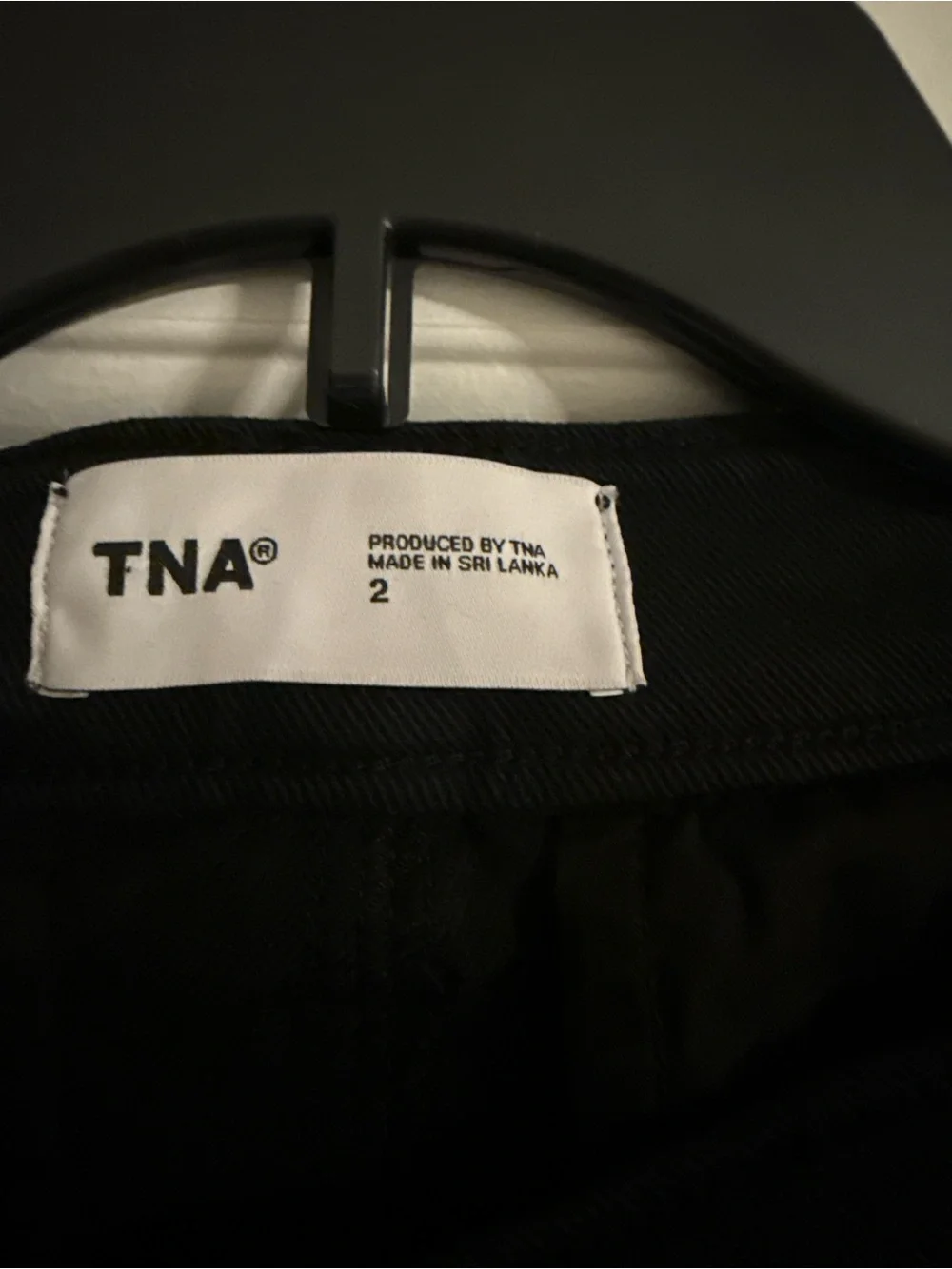 TNA Black Cargo Midi Skirt